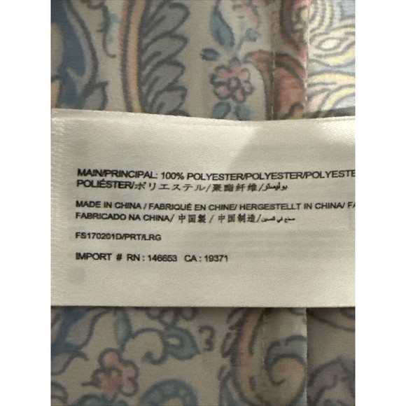 FINDERS KEEPERS Red Paisley Cyrus Dress Med High-low Tie In Back With Tassles - Picture 10 of 12